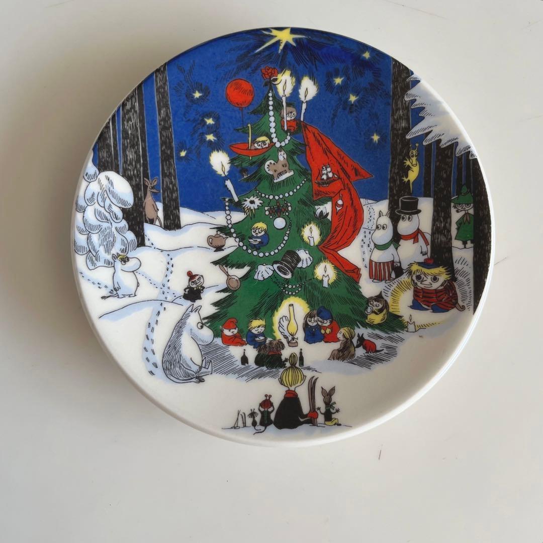 廃盤レア・美品★ ARABIA ムーミン クリスマスプレート moomin