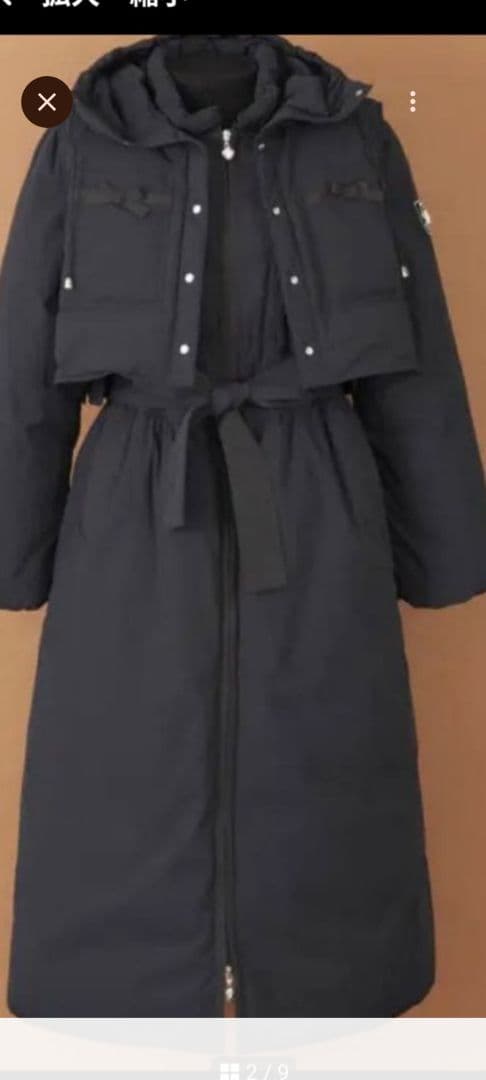 エムズグレイシー♡カタログ掲載　2Wayロングダウンコート　新品同様極美　40