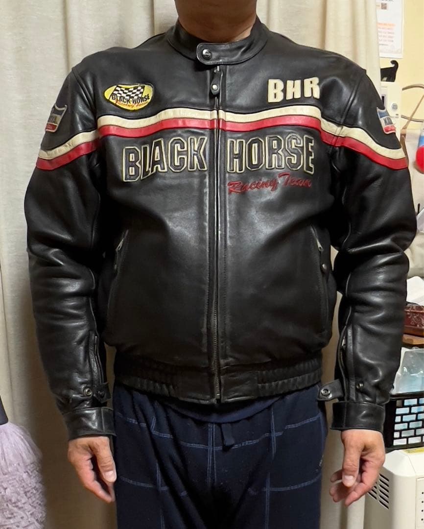 ジャケット・アウター KADOYA K'sLEATHER BLACK HORSE BHR