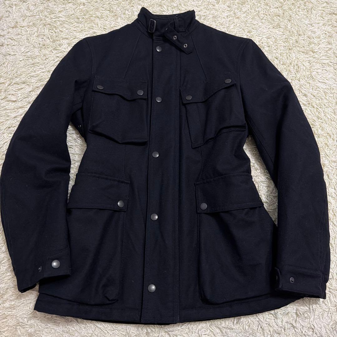 【極美品】トゥモローランド ウールカシミヤ フィールドジャケット ネイビー M