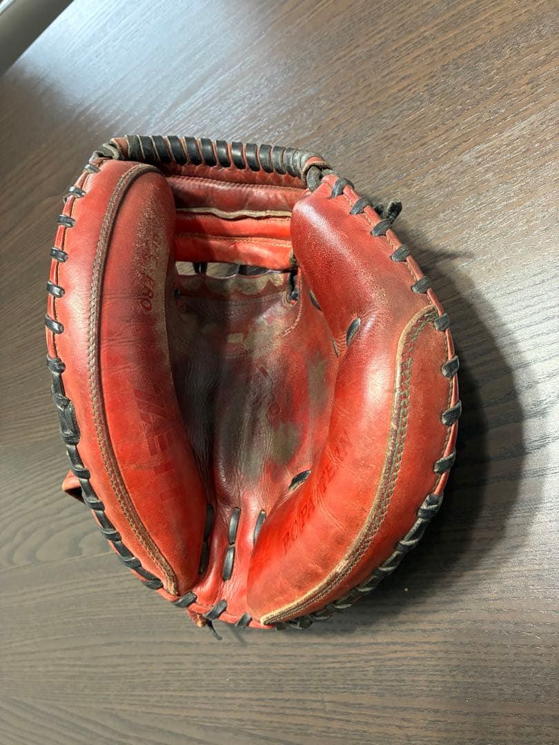 ZETT 赤 軟式キャッチャーミット