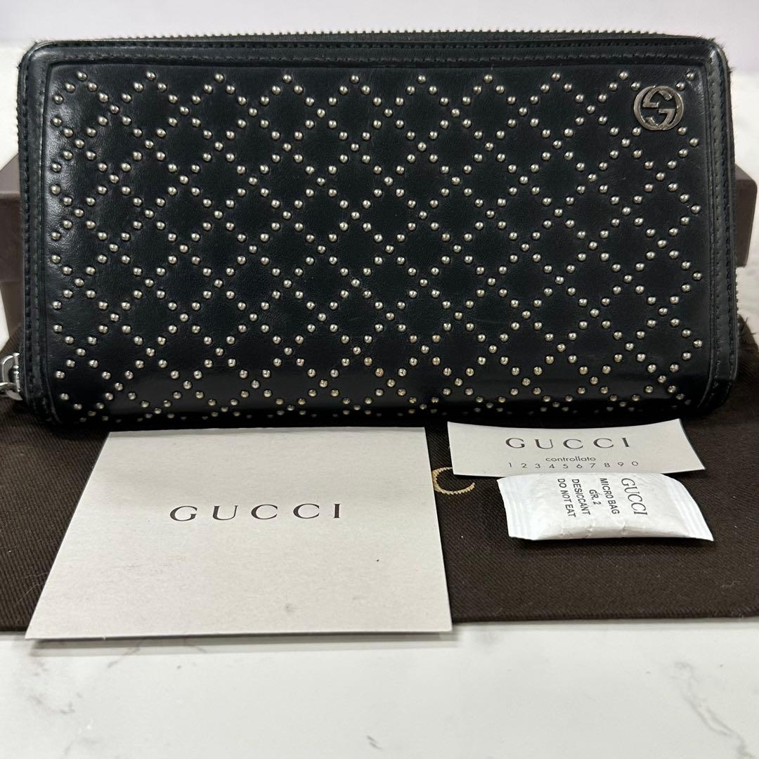 超良品‼️ グッチ　GUCCI 長財布　インターロッキングGG ラウンドファスナー