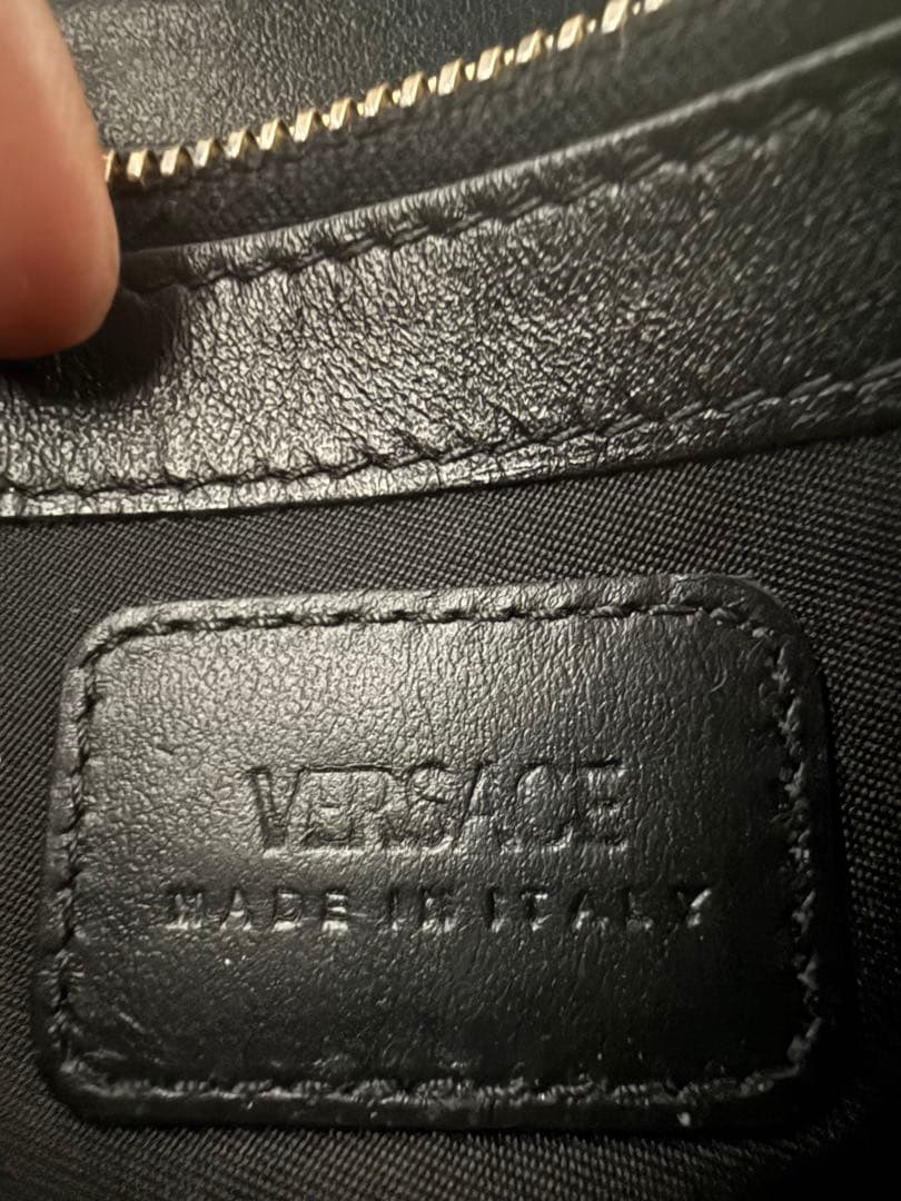 VERSACE 黒 レザー 長財布