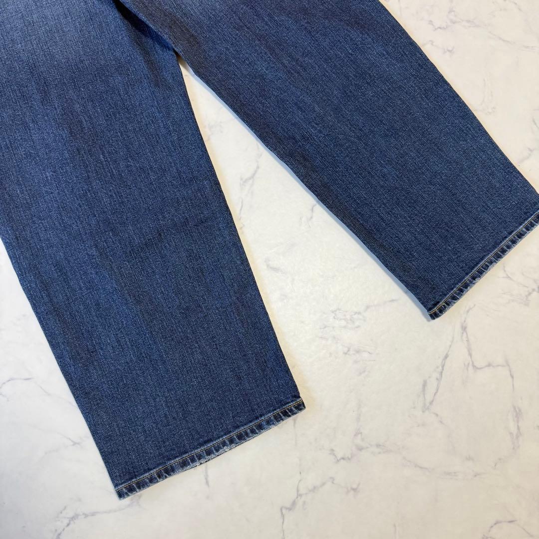 美品 RED CARD TOKYO カーブバギーデニム 23 ネイビー