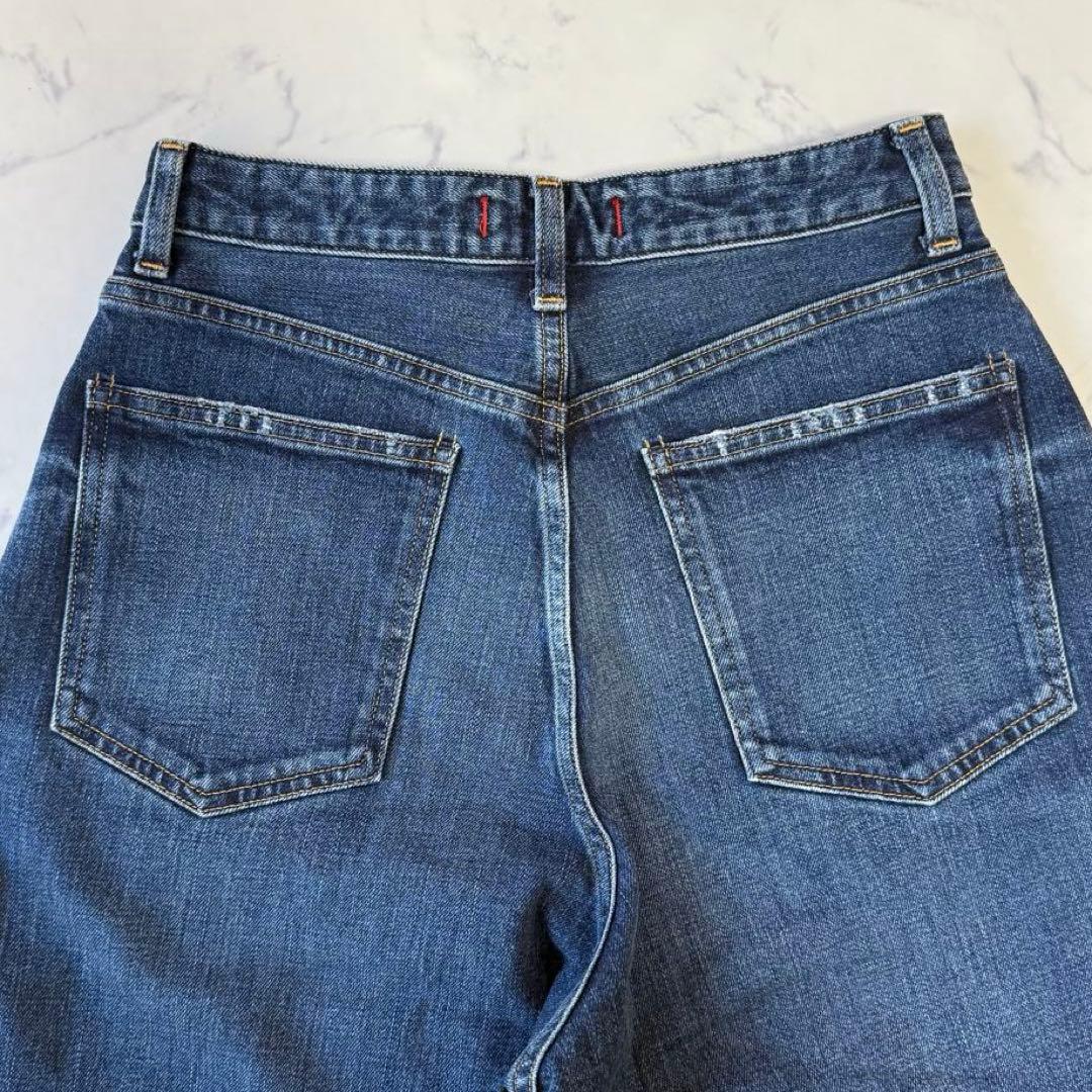 美品 RED CARD TOKYO カーブバギーデニム 23 ネイビー