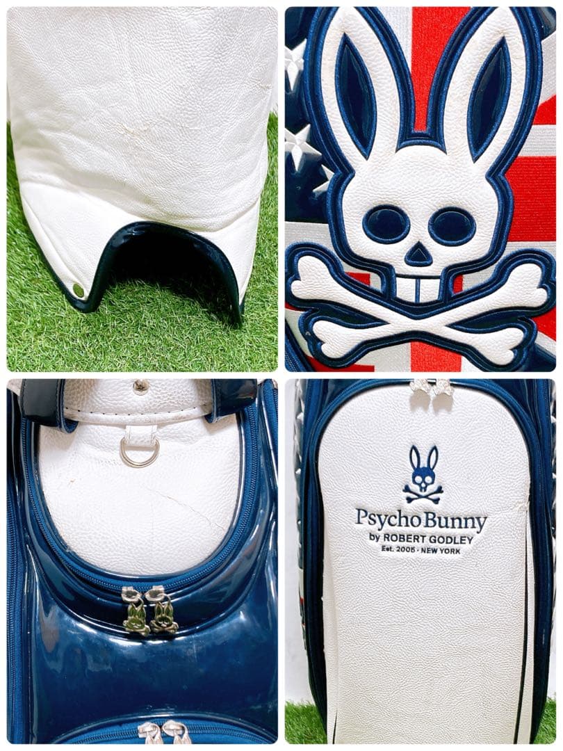 M サイコバニー　ゴルフクラブケース　キャディーバッグ　トリコロール　9型