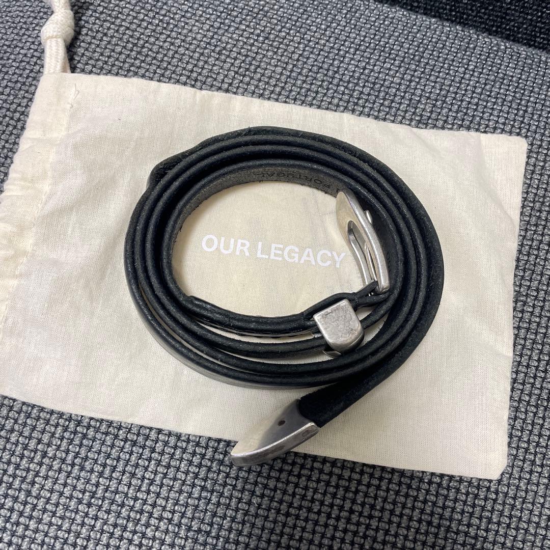 【定価3.9万】OURLEGACY 2CM BELT ブラック100cm