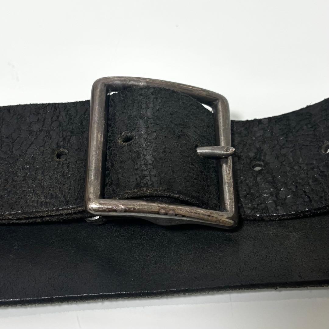 RRL ダブルアールエル エイジング加工 バックル レザーベルト 32