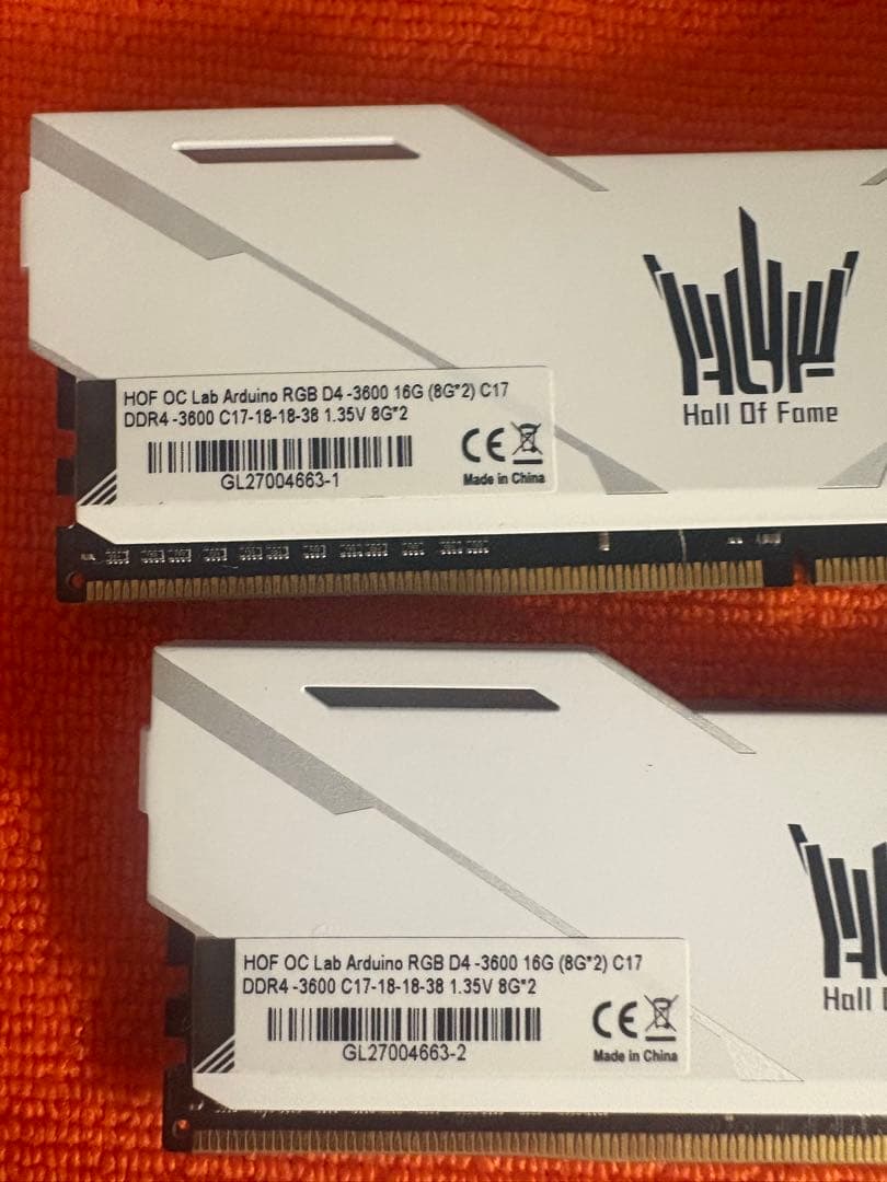 メモリー HOF OC Lab Arduino RGB D4-3600 16G 2x8G