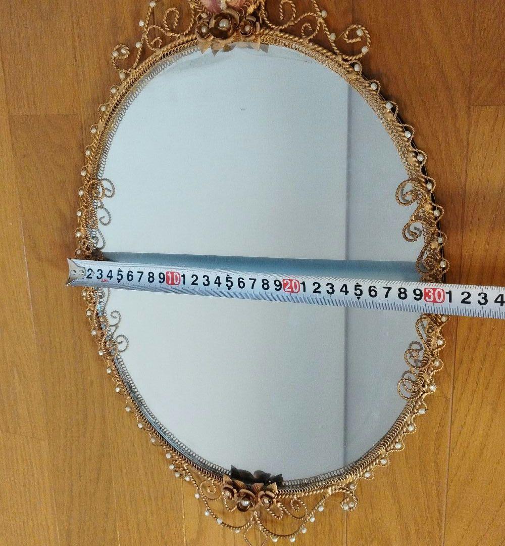 新品未使用品 IRON CLOTH 壁掛けミラー ピンク JEL-497PI