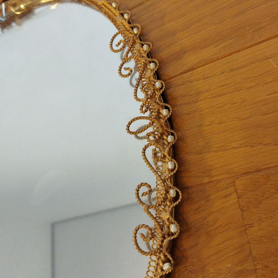 新品未使用品 IRON CLOTH 壁掛けミラー ピンク JEL-497PI