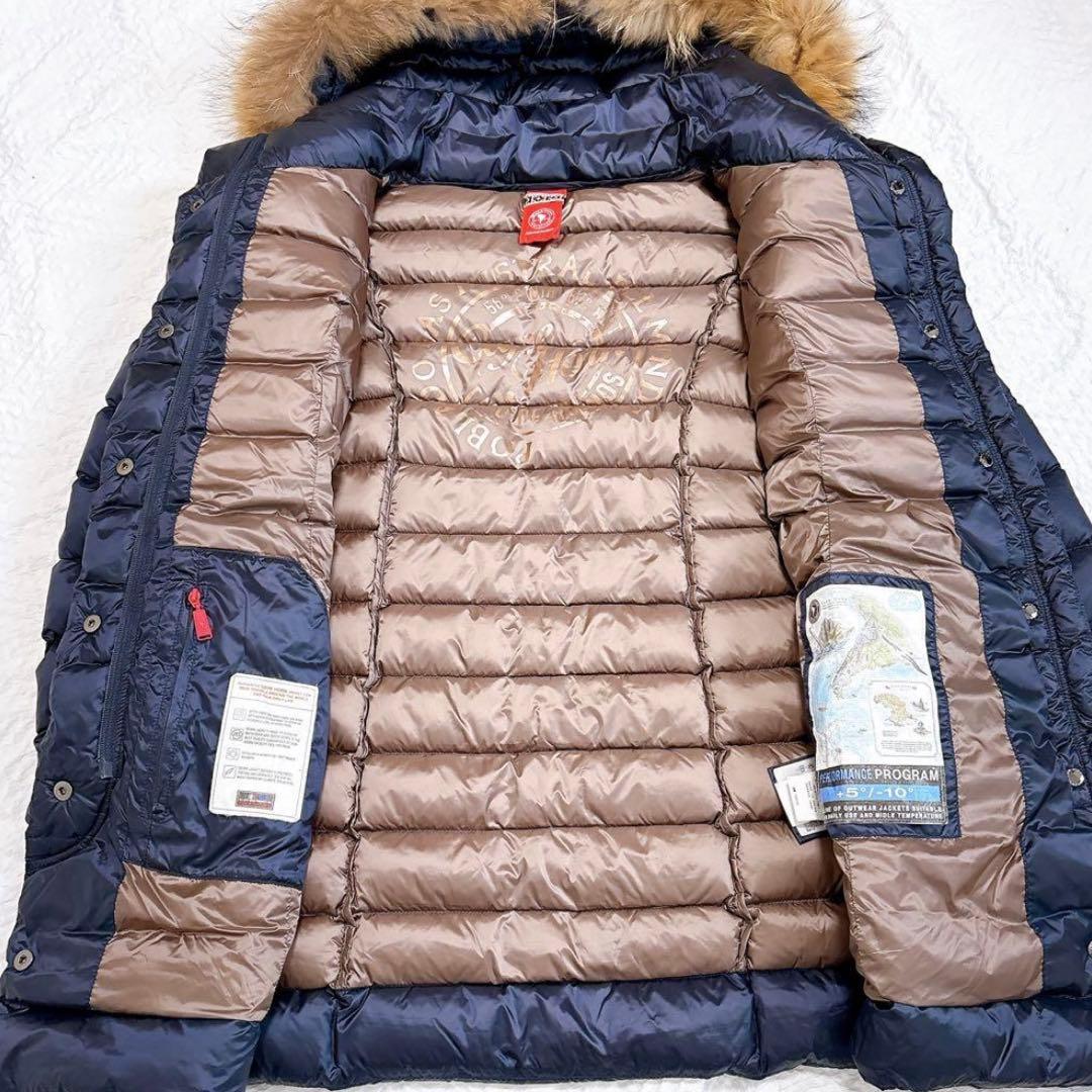 未使用級✨ ケープホーン CAPEHORN ファー付きダウンコート ネイビー