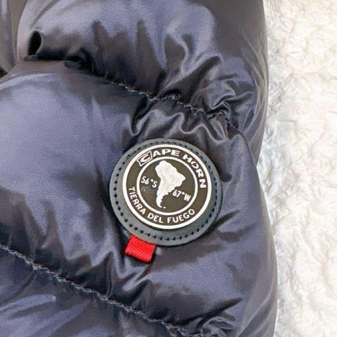 未使用級✨ ケープホーン CAPEHORN ファー付きダウンコート ネイビー