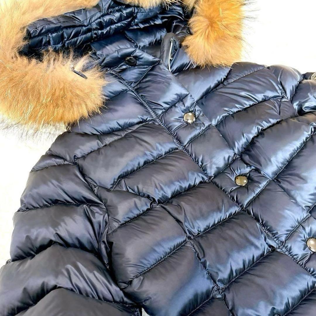 未使用級✨ ケープホーン CAPEHORN ファー付きダウンコート ネイビー