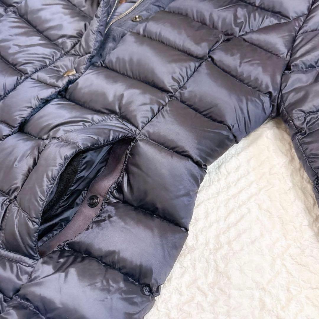 未使用級✨ ケープホーン CAPEHORN ファー付きダウンコート ネイビー