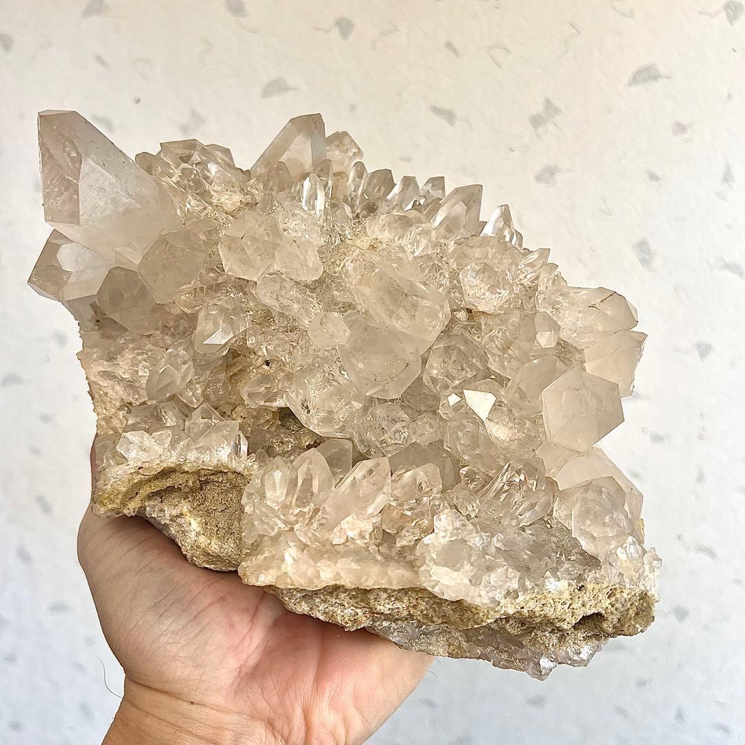 ごつい　最高級　聖地ヒマラヤ マニハール産　高波動 天然水晶クラスター