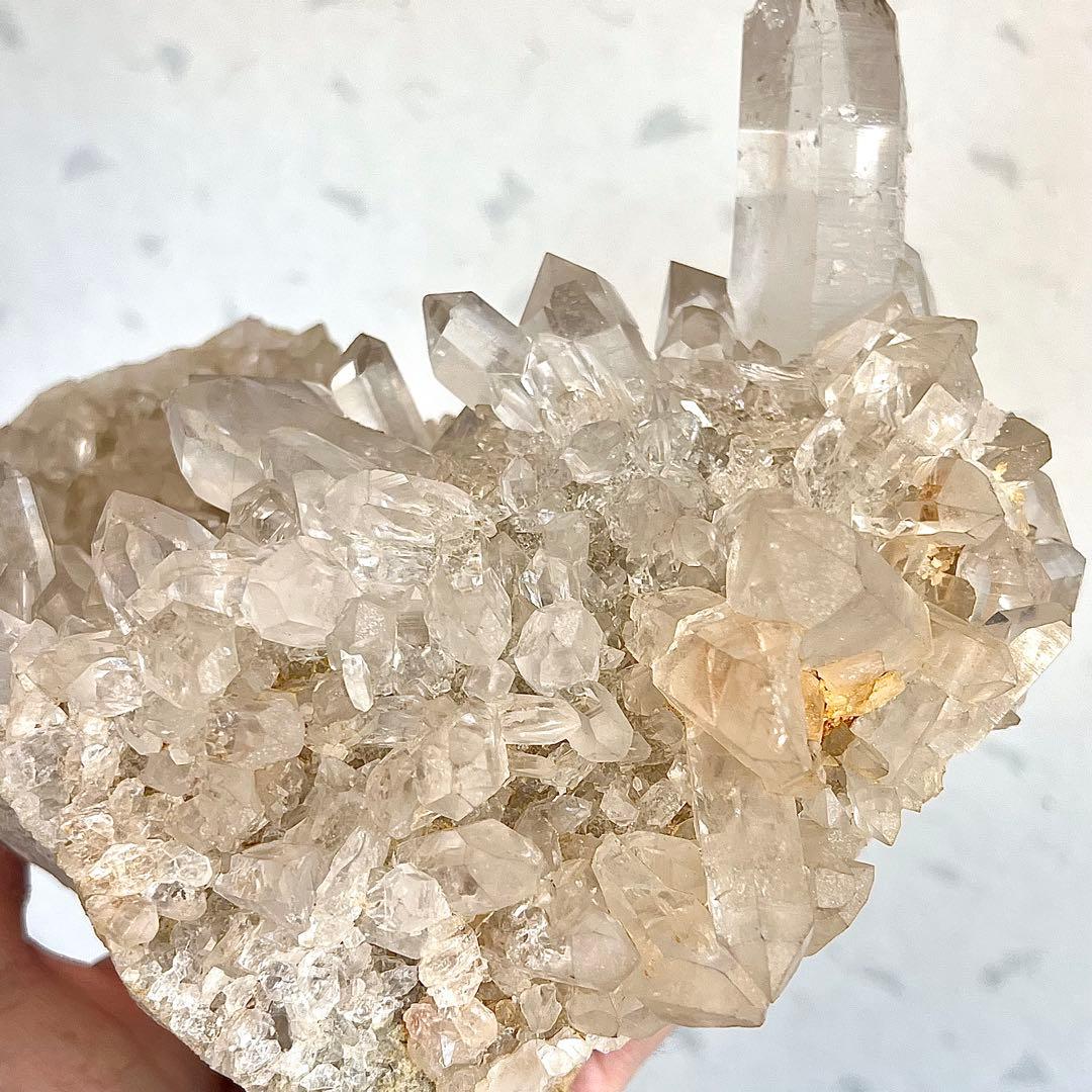 ごつい　最高級　聖地ヒマラヤ マニハール産　高波動 天然水晶クラスター