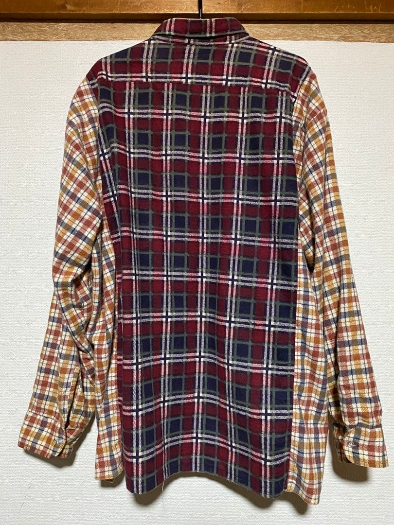 Rebuild by Needles マルチチェック長袖シャツ