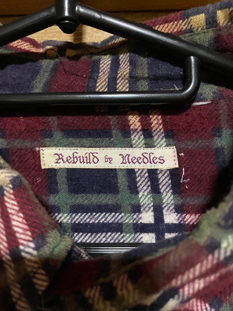 Rebuild by Needles マルチチェック長袖シャツ