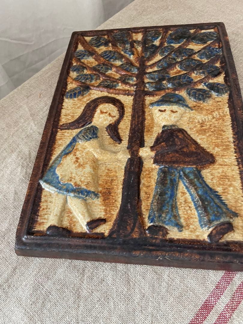 デンマーク　陶器　ウォールデコレーション陶版