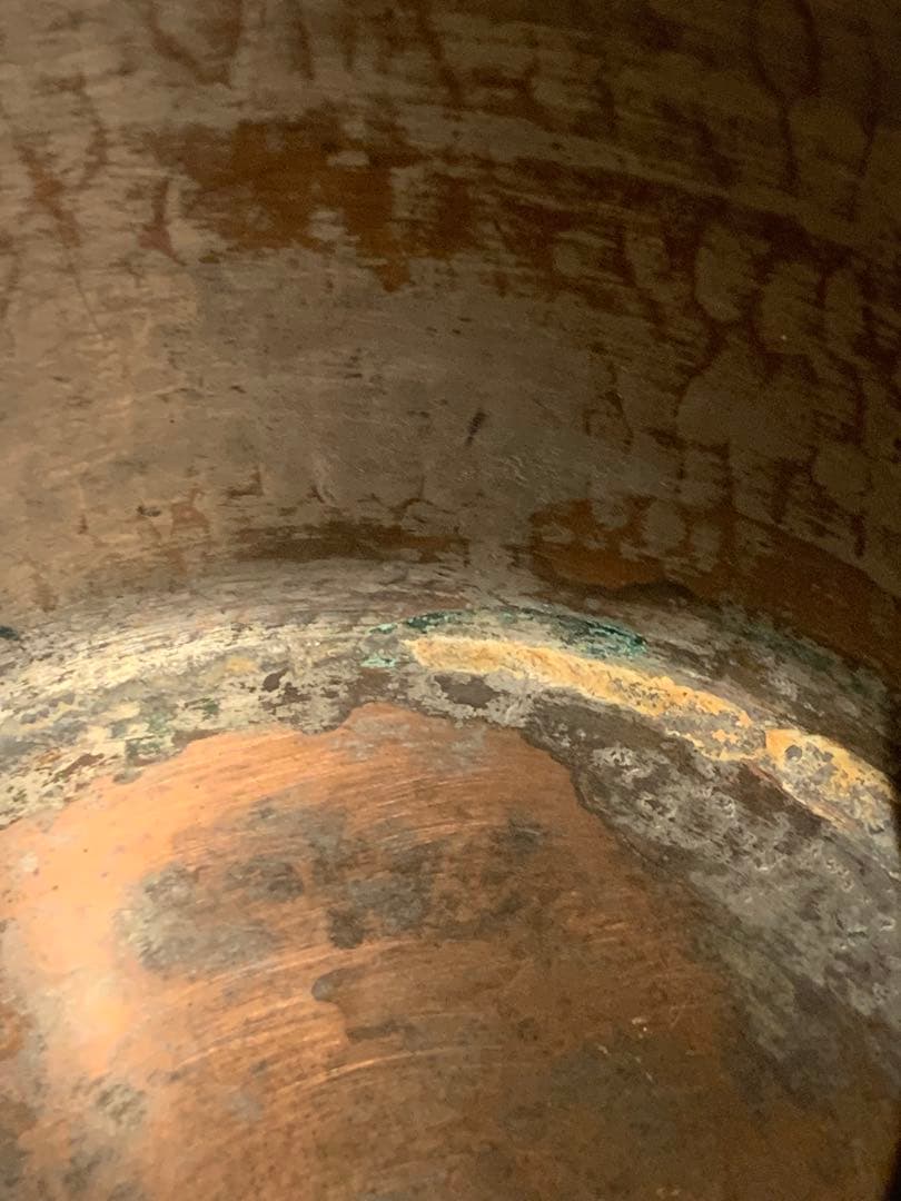 フランス 希少 唯一無二 極厚重量感 ヌガー鍋 槌目 ポエロン 片手鍋 16cm