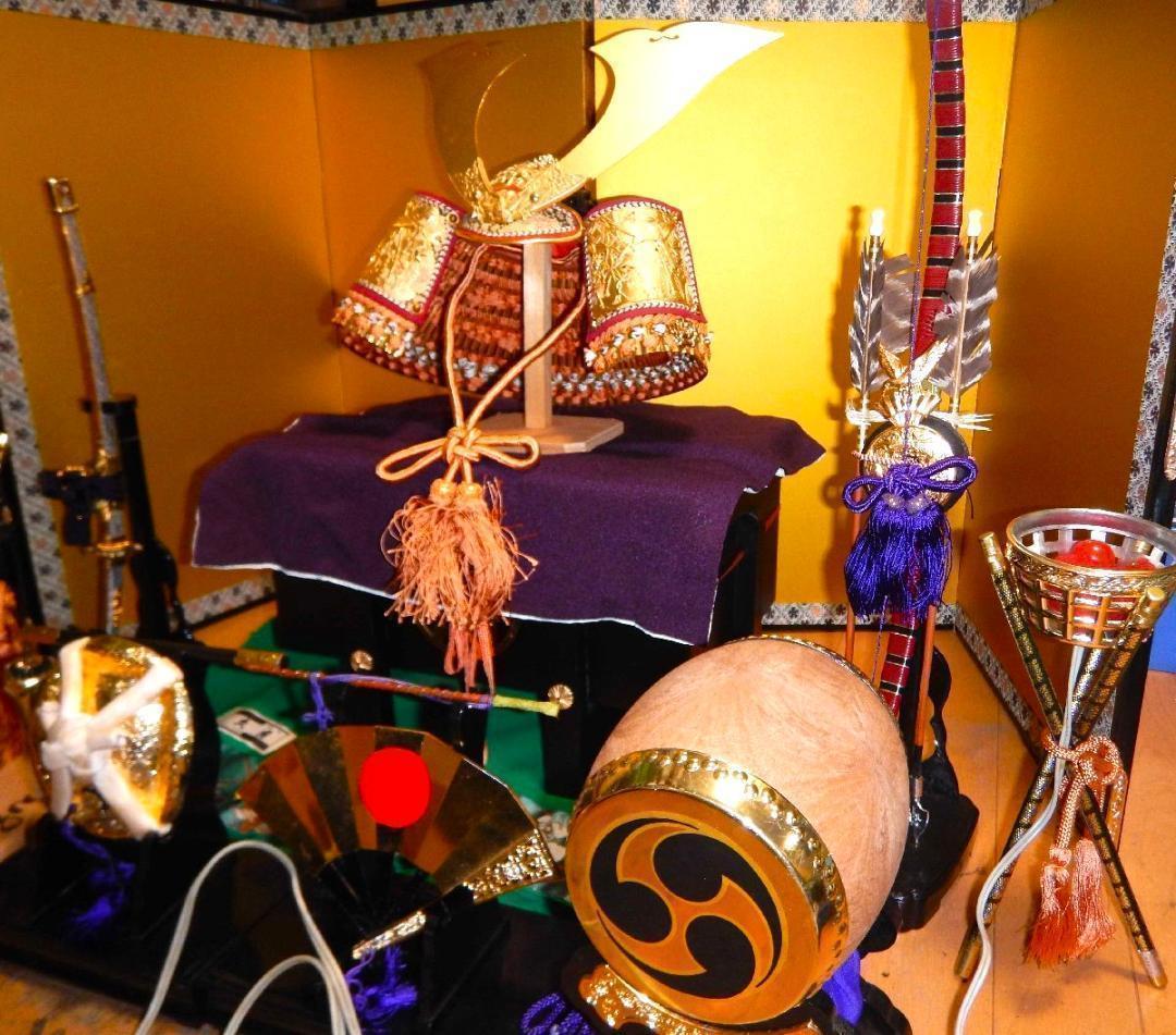 鎧兜 ,サムライ ,アンティークコレクション,人形の久月：レトロ,（兜セット）