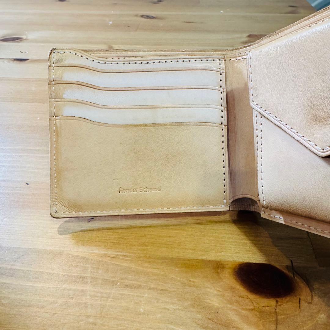 l*é様 エンダースキーマ 財布 half wallet 折り財布 ヌメ革 ナチ