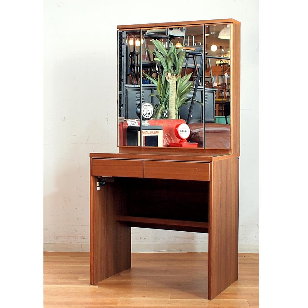 美品 カリモク ドレッサー ウォールナット材 モダン シンプル karimoku