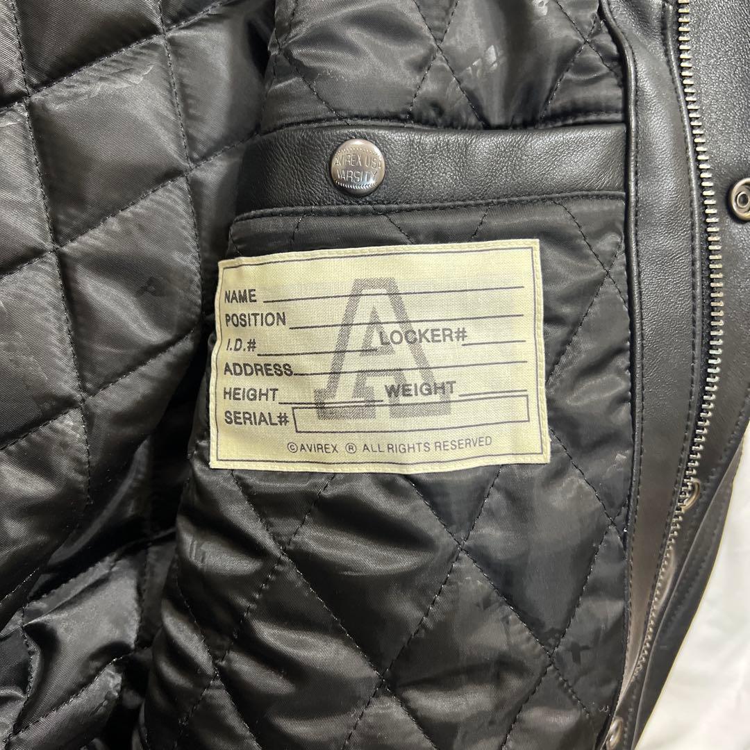 avirex バーシティレザージャケット