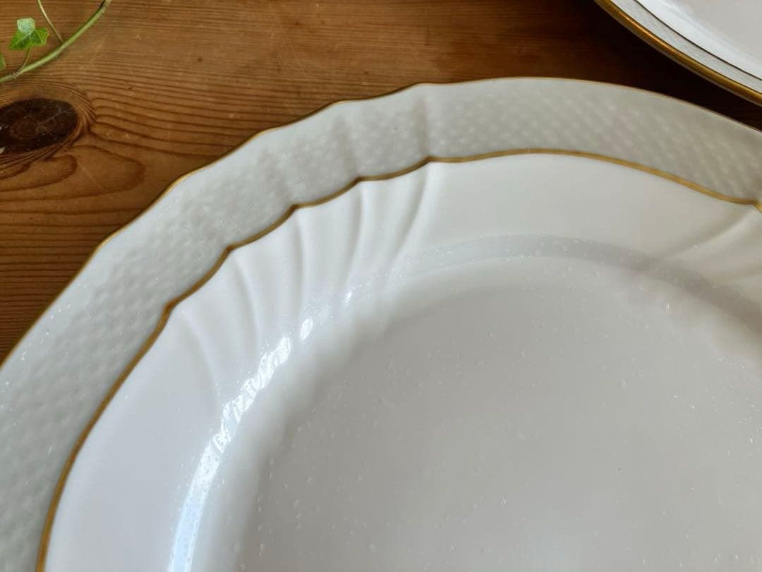 ジノリ　ベッキオグレース　24.5ディナープレート×3