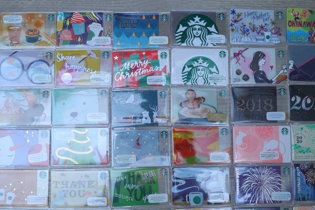 スタバカード まとめ売り セット 海外 桜 花火 サイレン 旧ロゴ 動物