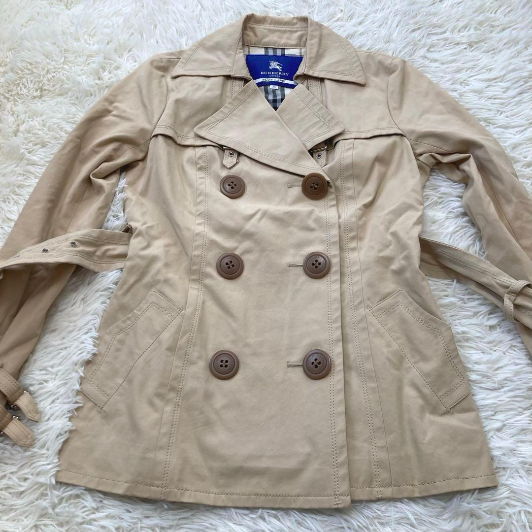 ay.n 　バーバリーブルーレーベル　トレンチコート　ノバチェック