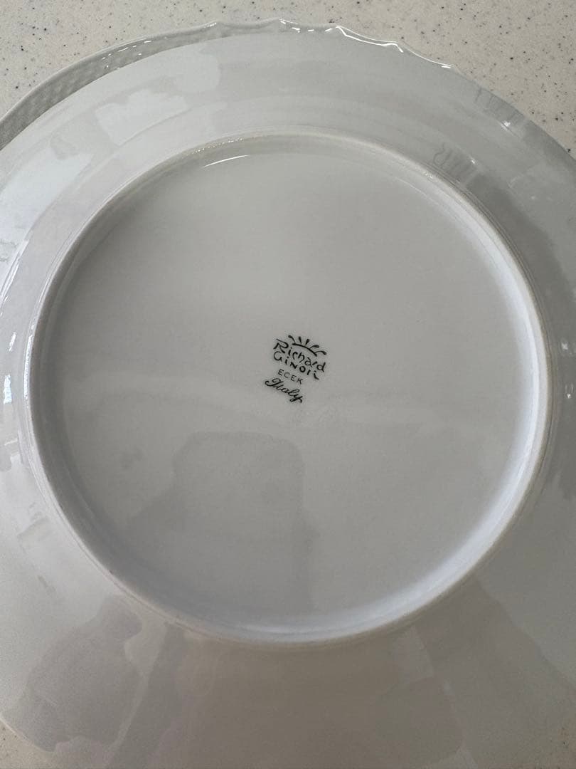 Richard Ginori リチャードジノリ ホワイト丸皿 26cm 6枚