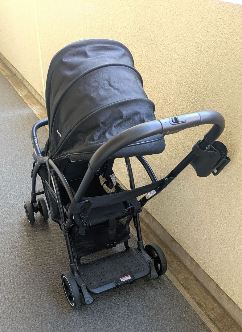 カトージ 2人乗りベビーカー【専用レインカバー＆スマホドリンクホルダー付き】