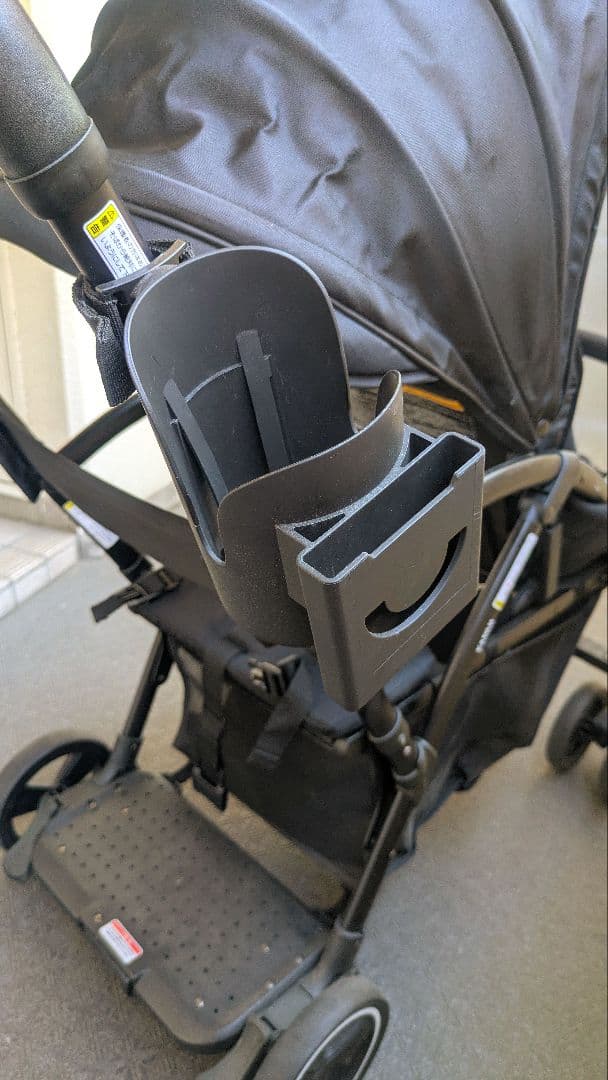 カトージ 2人乗りベビーカー【専用レインカバー＆スマホドリンクホルダー付き】