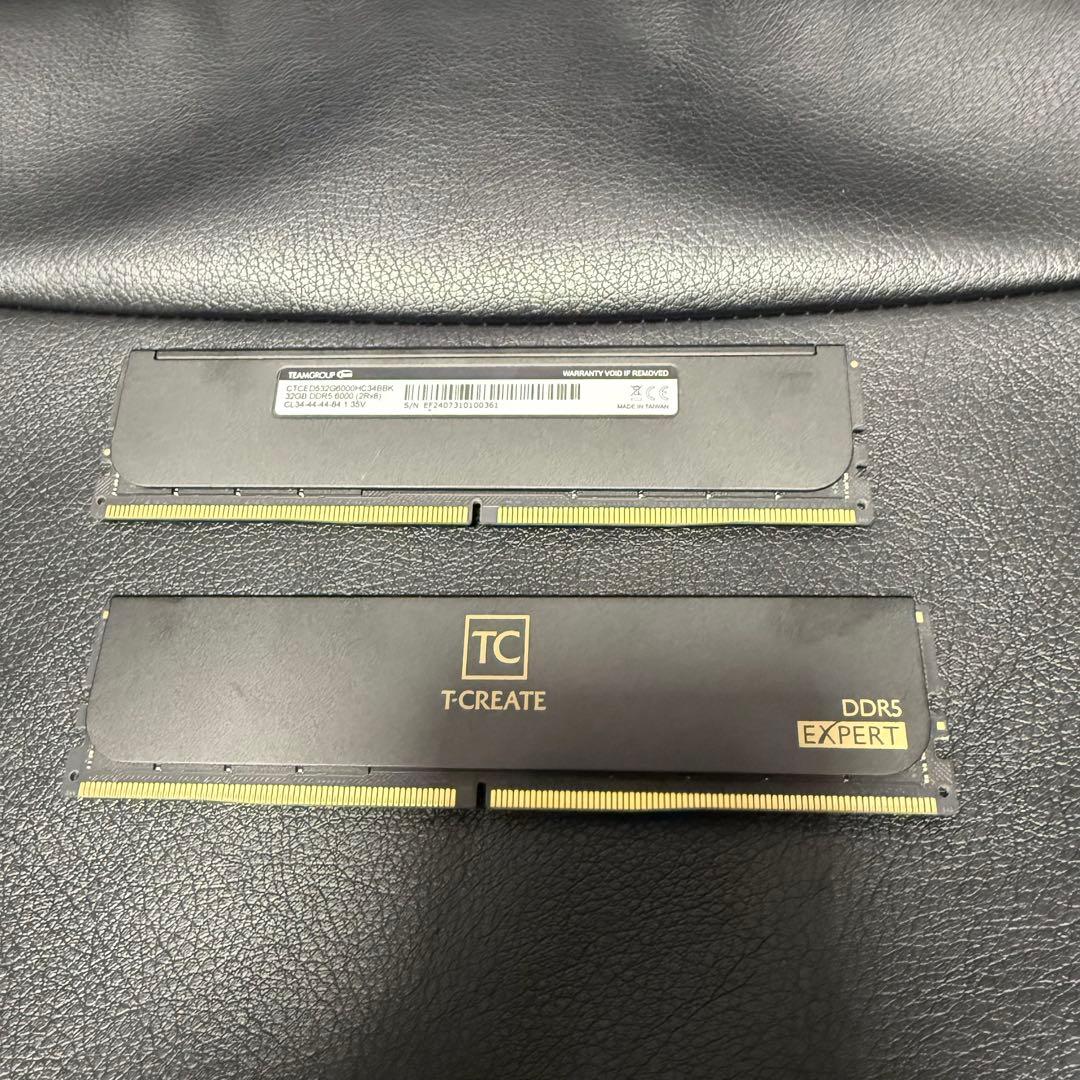 デ*所様 Team DDR5-6000 32GB×2枚