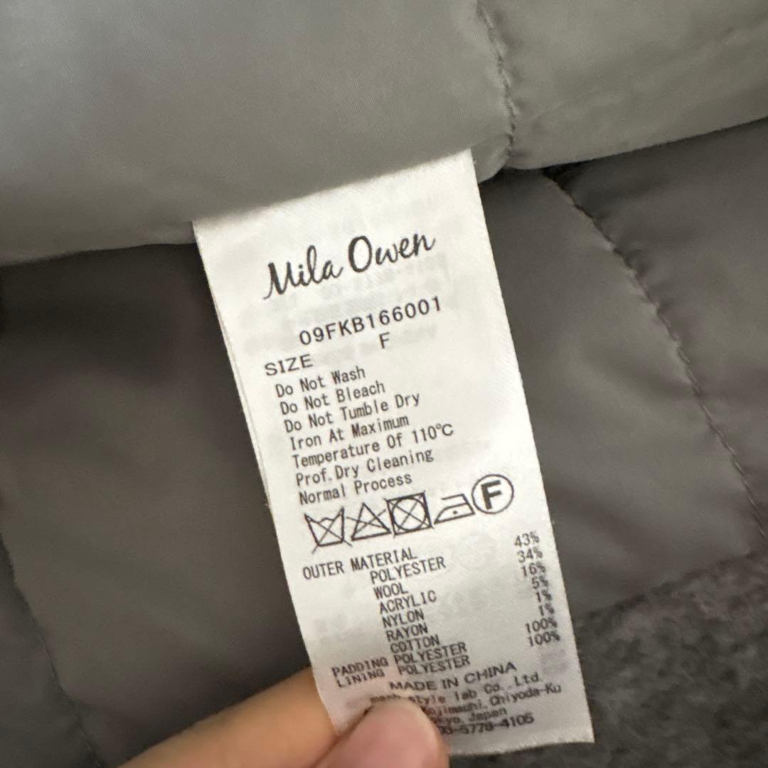 Mila Owen ミラオーウェン ウールシャギーオーバーチェスターコート