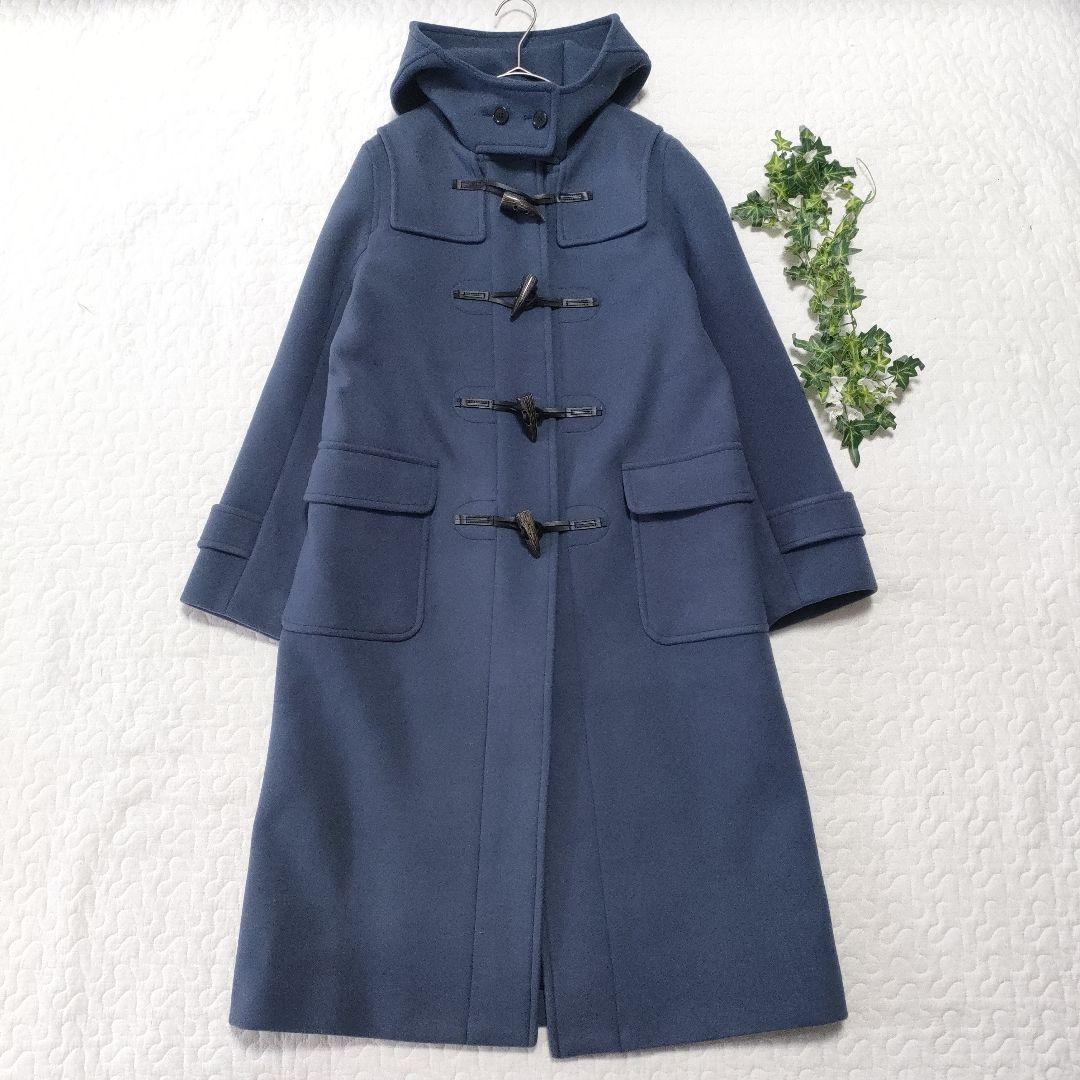 極美品✨マッキントッシュ　ロングダッフルコート　ブルーグレー　38