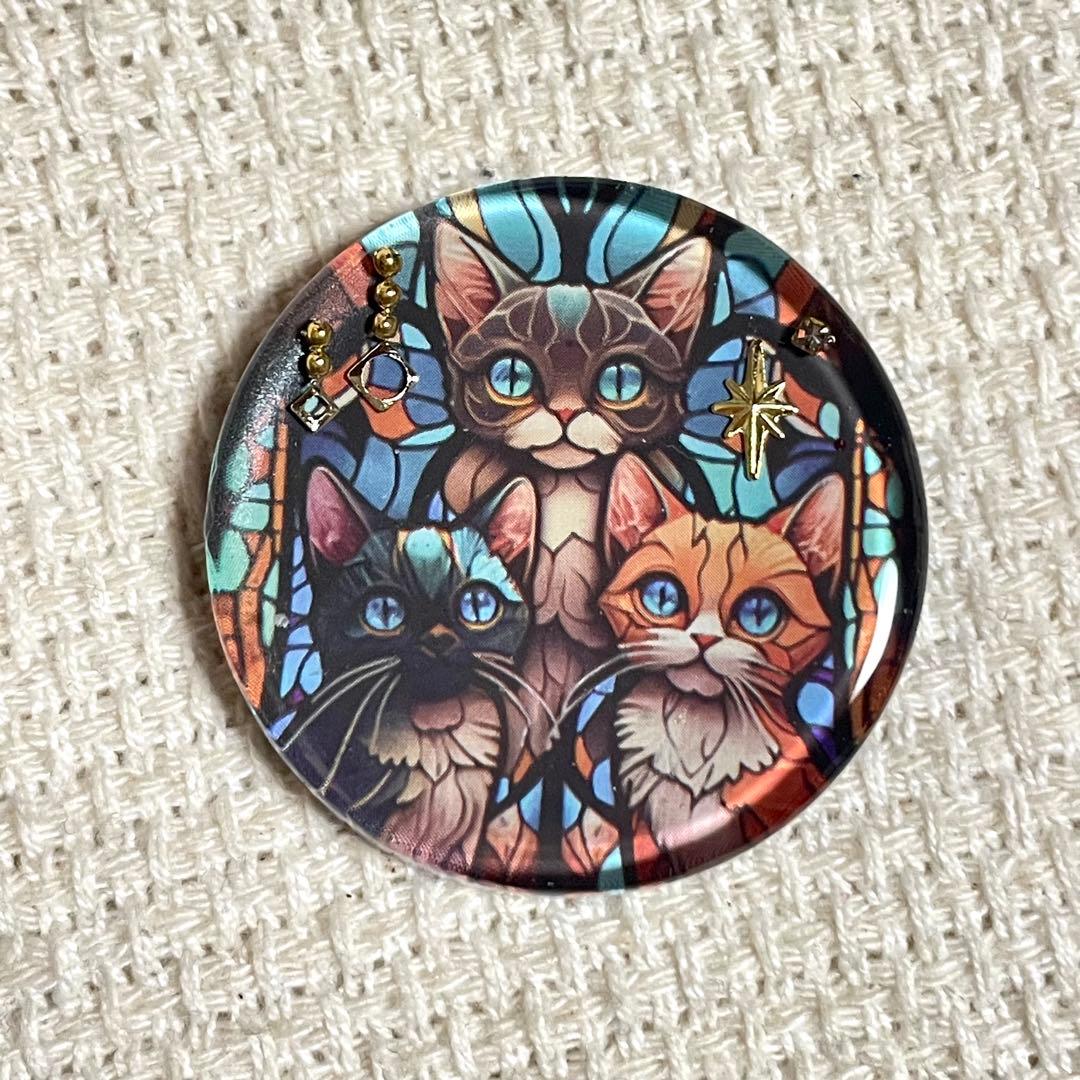 2561. 【大】レジンポニーフック・ヘアゴム・ブローチ・マグネット