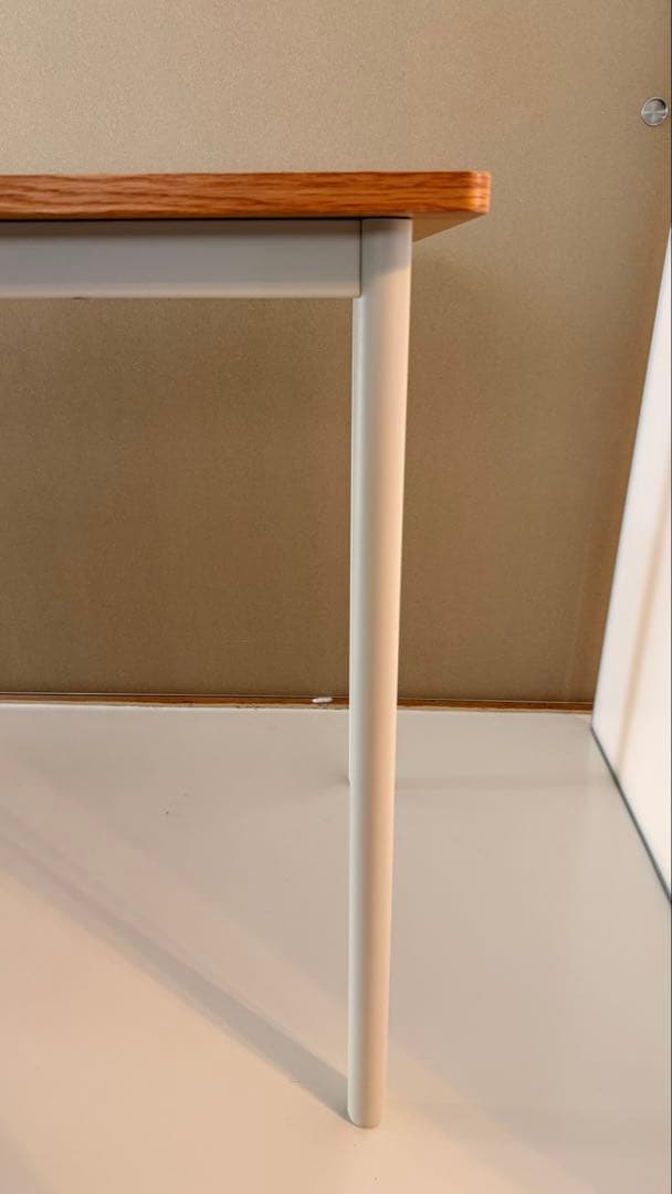 無印良品 ワークデスク オーク天板 ホワイト脚