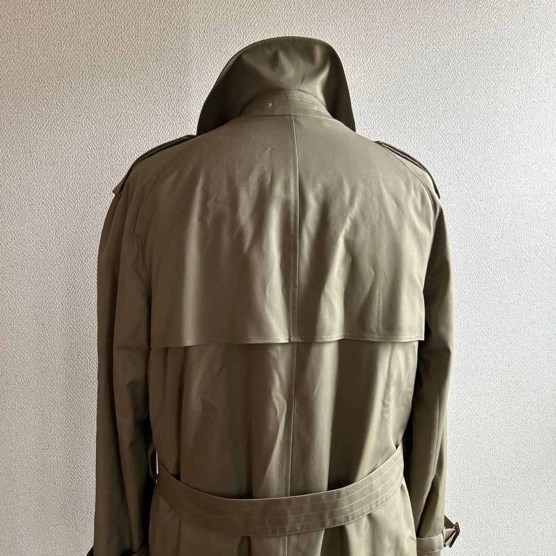 Aquascutum オリーブ トレンチコート ダブルボタン　メンズ