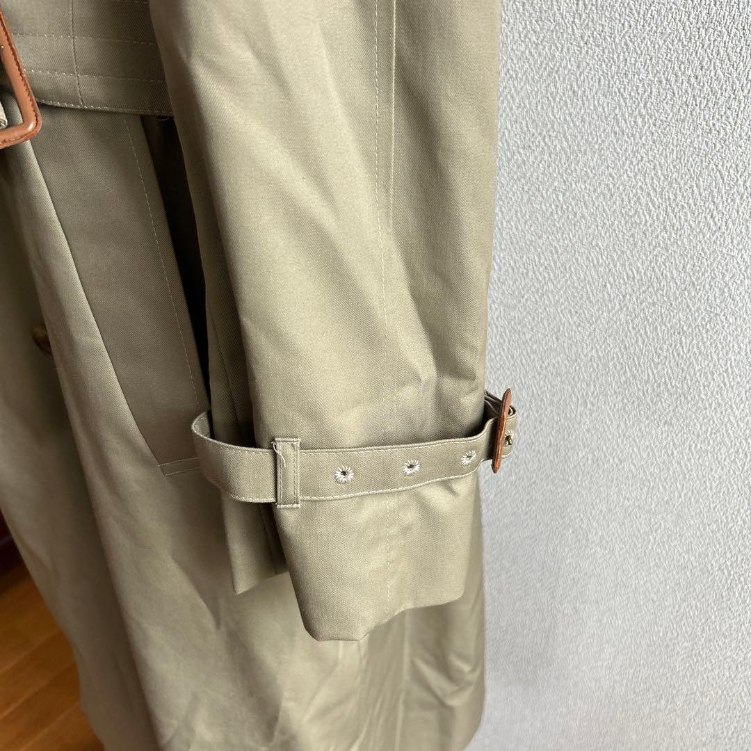 Aquascutum オリーブ トレンチコート ダブルボタン　メンズ