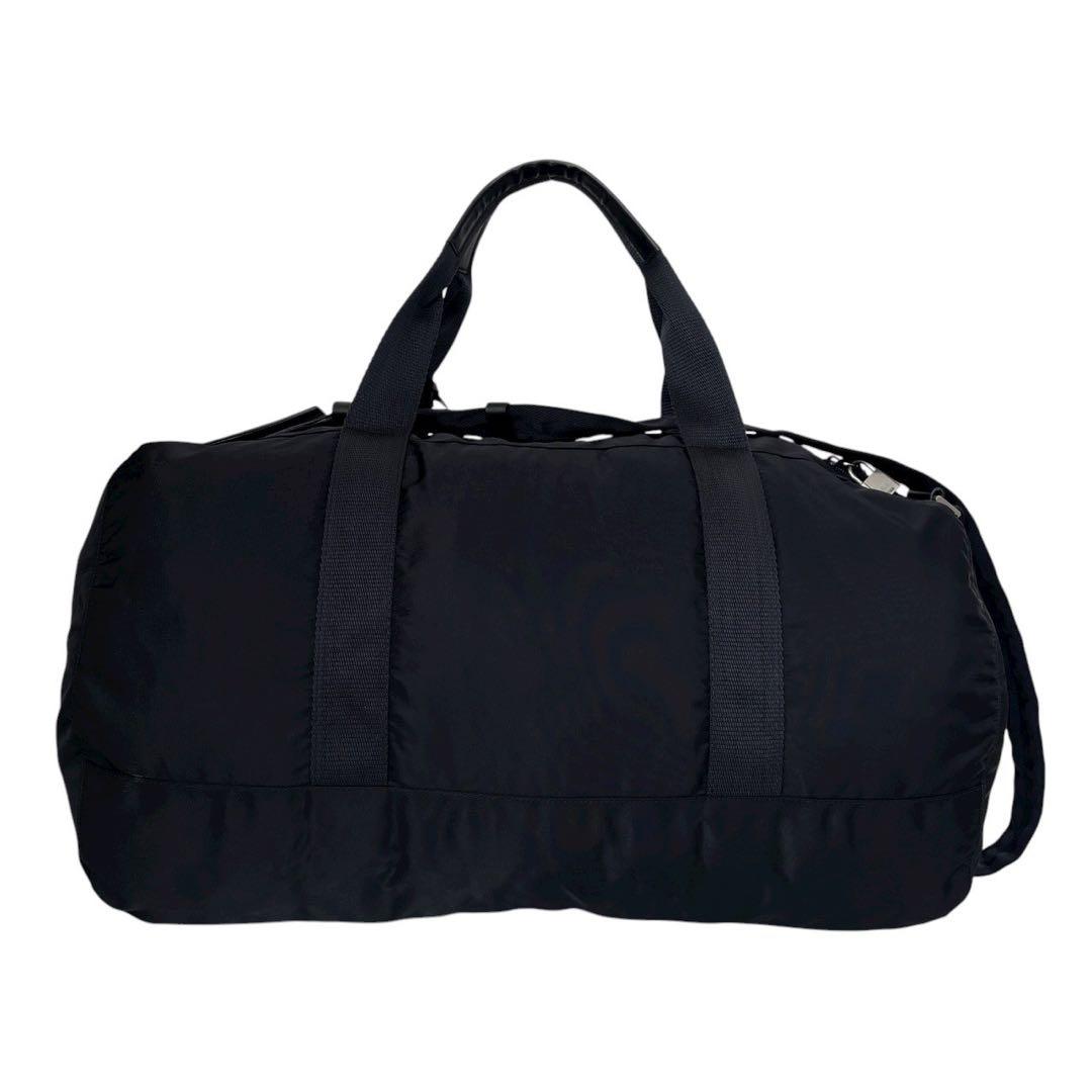 極美品　プラダ　三角ロゴ　ナイロン　ボストンバッグ　2way　ブラック　5084