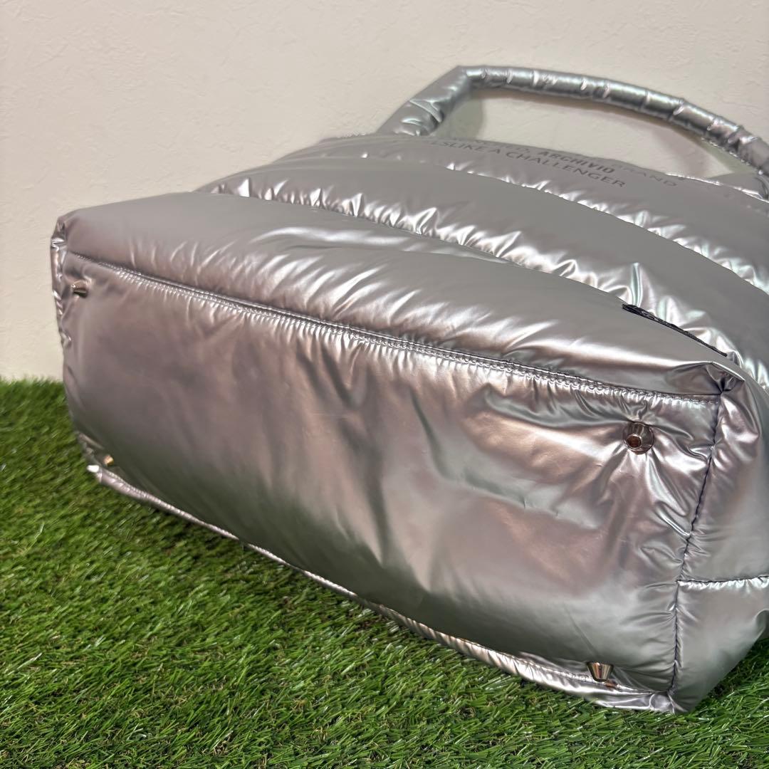 【archivio】美品　15th記念ボストンバッグ　シルバー　アルチビオ