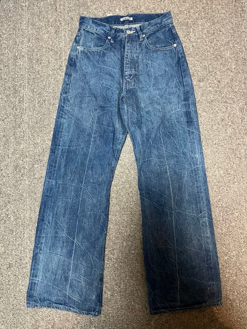 名品　Auralee SELVEDGE FADED DENIM PANTS