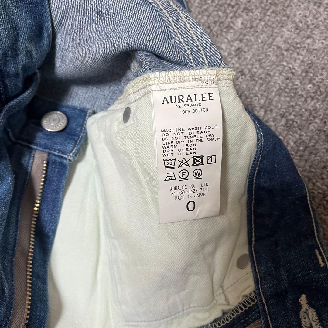 名品　Auralee SELVEDGE FADED DENIM PANTS