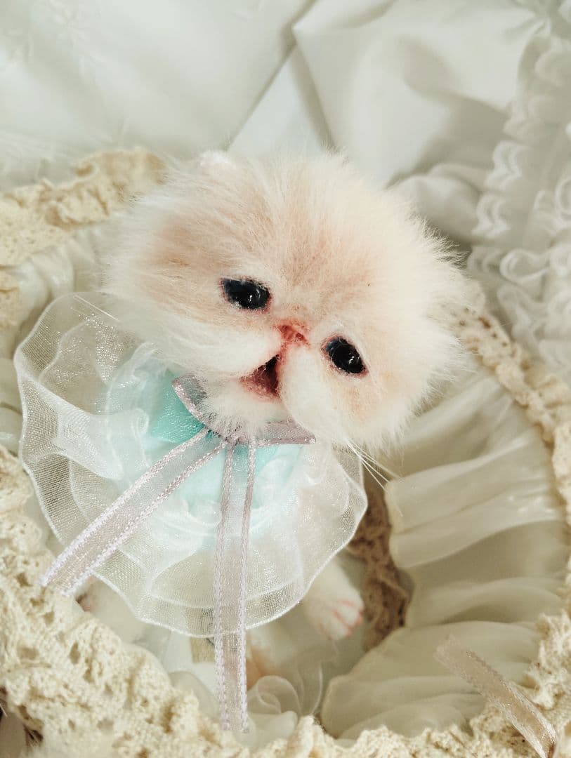 生後２週間♡双子子猫ちゃん♡お世話セット♡アートドール♡ぬいぐるみ♡