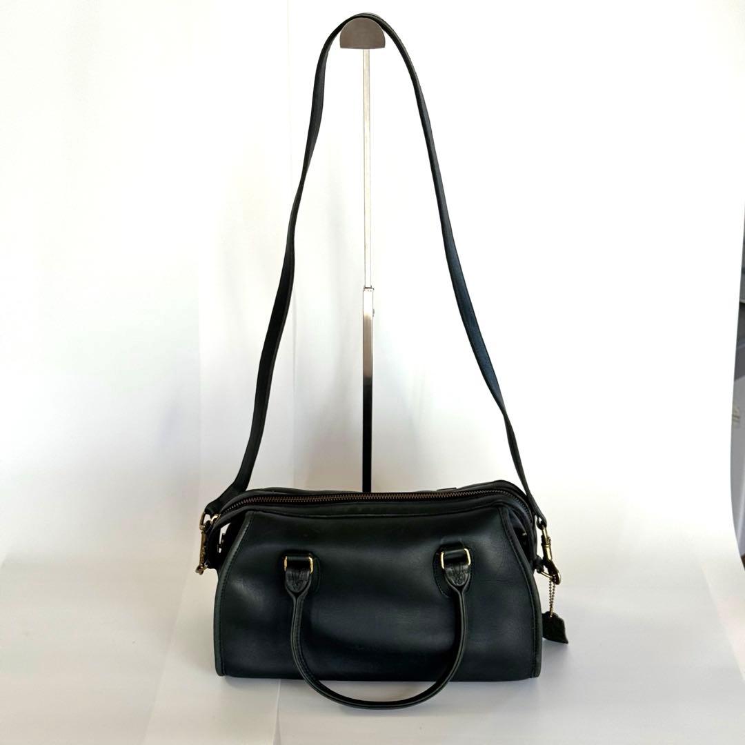 ✨希少色 ✨COACH ボストンバッグ ヴィンテージ グラブタンレザー 濃緑