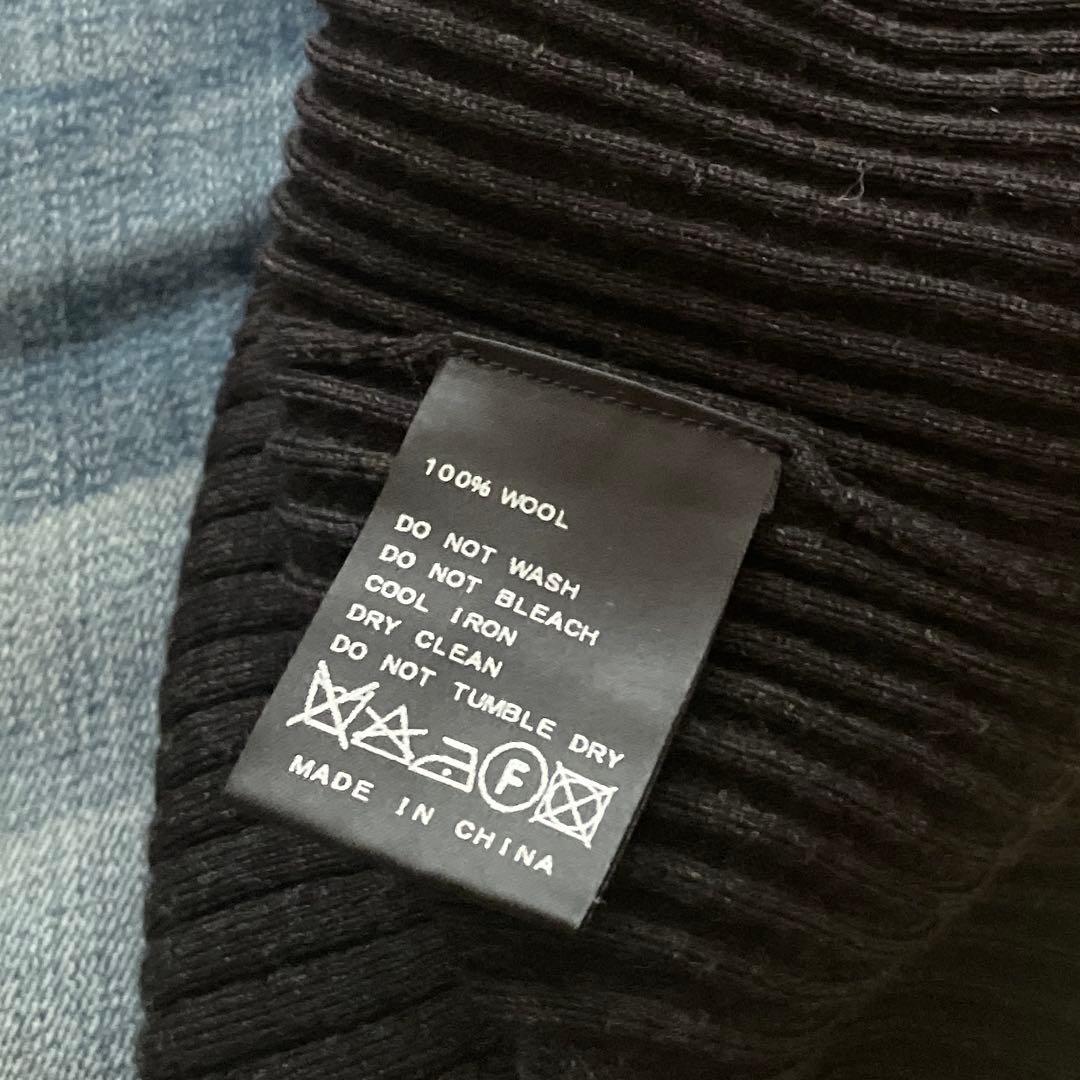 未使用　IENA メリノリブ クルーネックプルオーバー