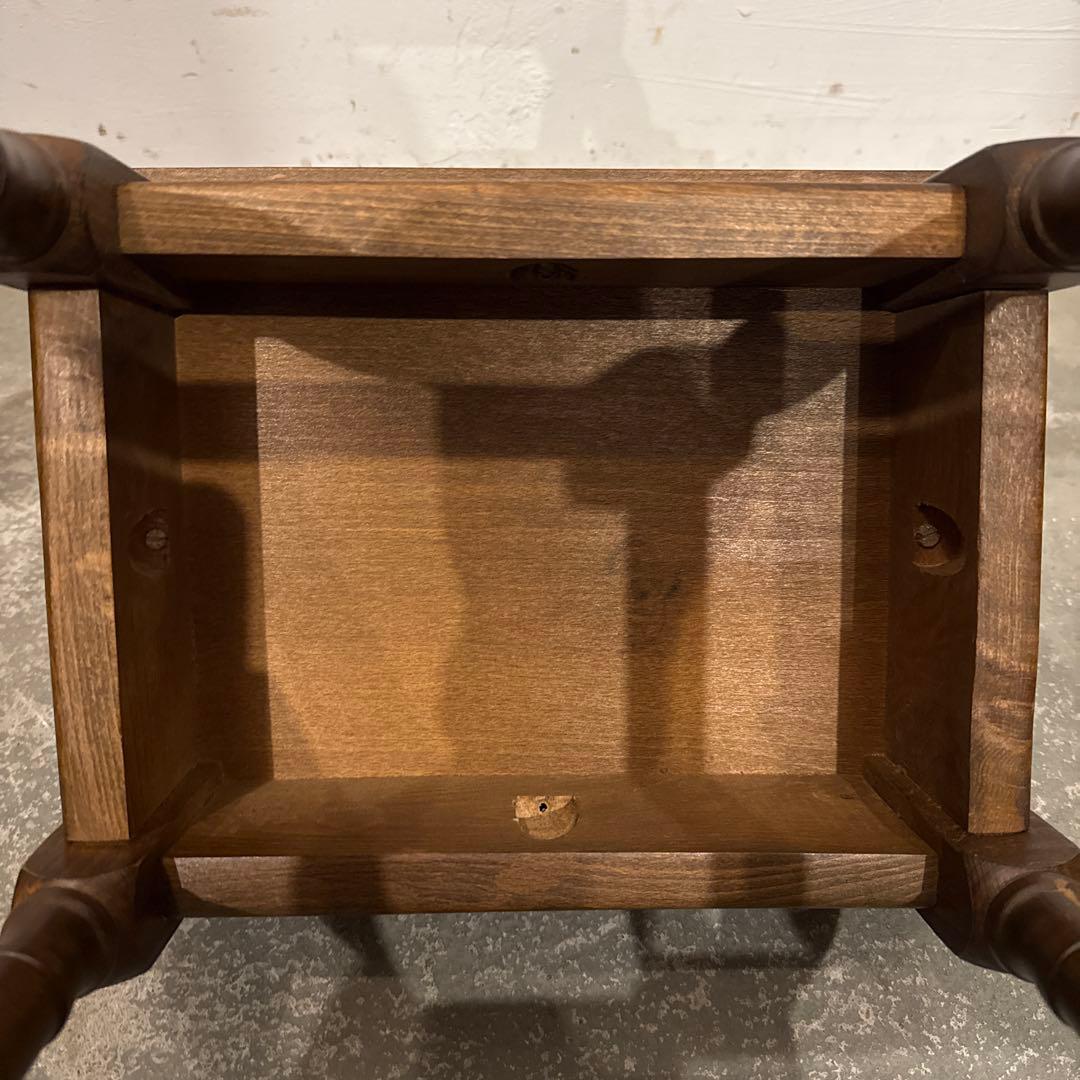 ヴィンテージ　木製サイドテーブル　小